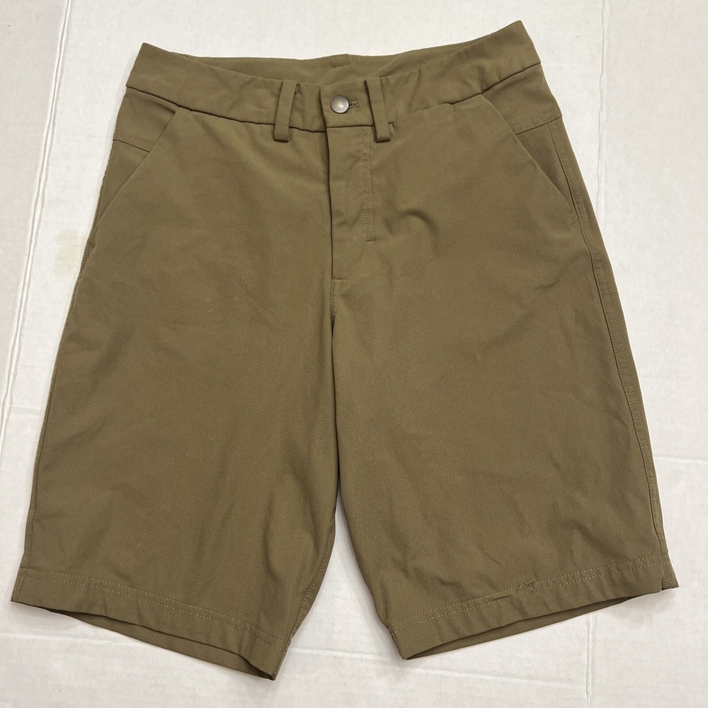 Lululemon The Works Shorts Mens 28 Quick Oxford 11" Desert Sand/ Artifact
